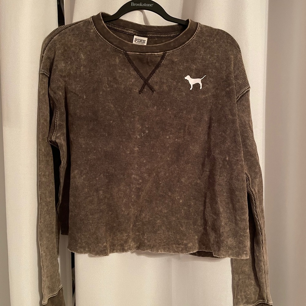 VS Pink Waffle Long Sleeve